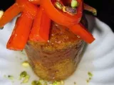 Recipe Spiced carrot baba au rhum with candied carrots and pistachios