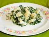 Recipe Gnocchi with spinach and feta cheese