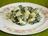 Recipe Gnocchi with spinach and Feta cheese