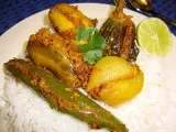 Recipe Guest recipe: akhu shaak- whole vegetables with a spicy peanut stuffing