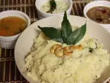 Recipe Ven pongal with sambar, chutney and tamarind gojju