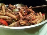 Recipe Roasted vegetable tomato sauce over pasta
