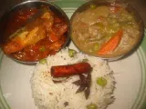 Recipe Ghee rice with white kurma and sardine curry