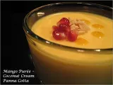 Recipe Mango purée - coconut cream panna cotta
