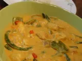 Recipe Delicious vegetarian red thai curry.