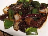Recipe Beef and green peppers in black bean sauce