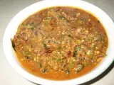 Recipe Vendakkai kara pachadi / okra curry