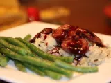 Recipe Grilled quail with blackberry sauce