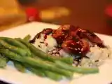 Recipe Grilled quail with blackberry sauce