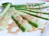 Recipe Japanese cucumber kyuri in creamy peanut butter
