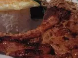 Recipe Grilled pork chops (suon nuong) on rice