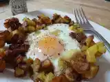 Recipe Fried eggs in a nest