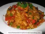 Recipe Cajun prawns and crab sticks stir fry