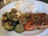 Recipe Teriyaki salmon & zucchini