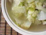 Recipe Chinese cabbage soup, cooked with pork bones