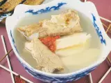 Recipe Chinese san pan fish soup with yam and medler