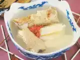Recipe Chinese san pan fish soup with yam and medler