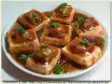 Recipe Pan-fried stuffed tofu with oyster sauce