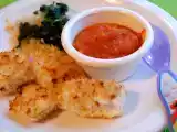 Recipe Panko crusted fish nuggets with carrot ketchup
