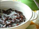 Recipe Black glutinous rice sweet porridge (bubur ketan hitam)