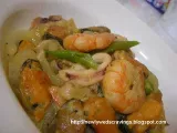 Recipe Spicy mixed seafood curry