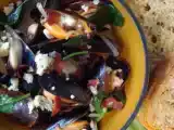 Recipe Teddy folkman's moules fromage bleu