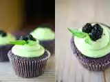 Recipe Mulberry cupcakes & matcha cream cheese frosting