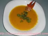 Recipe Creamy pumpkin soup with crab claw