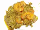 Recipe Beerakaya royyala kura/ ridge gourd shrimp curry