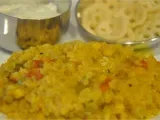 Recipe Mili juli dal aur sabziyon ki masala khichdi (mixed lentil and veggie rice)