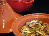 Recipe Moroccan chicken tagine with lemon, olives and thyme