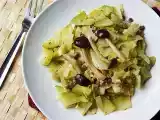 Recipe Chayote (chokos), cabbage with willow mushrooms