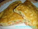 Recipe Tomato and cheese omelette