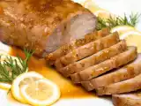 Recipe Roasted pork loin with orange-maple-rosemary glaze