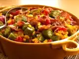 Recipe Creole okra, corn & tomatoes