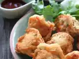 Recipe Crispy stuffed tofu puffs - snack to watch the ball goes by...
