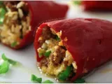 Recipe Piquillo peppers with chorizo and goat cheese