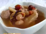 Recipe Arrowroot with cranberry beans soup