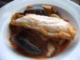 Recipe Hake with clams, mussels and chorizo