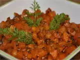 Recipe Gajar ki launji - (sweet and sour carrot curry)