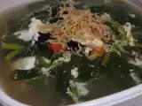 Recipe Spinach soup with century egg