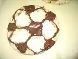 Recipe No bake chocolate-cream cheese soccer pizza
