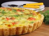 Recipe Salmon, dill and potato tart