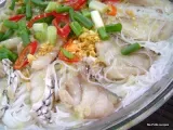 Recipe Steamed fish fillet with rice vermicelli