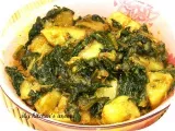 Recipe Alu palak / potato and spinach curry