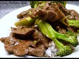 Recipe Ginger beef with broccoli stir fry