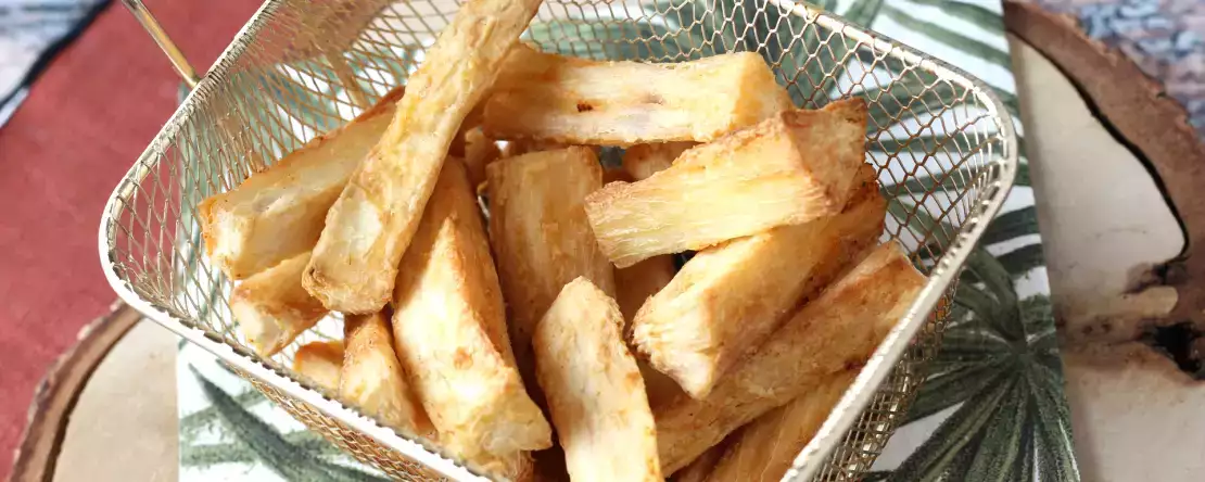 Cassava fries in the air fryer