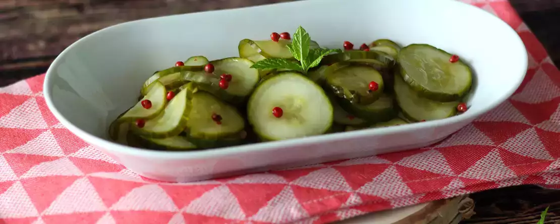 Quick sweet-and-sour cucumber salad