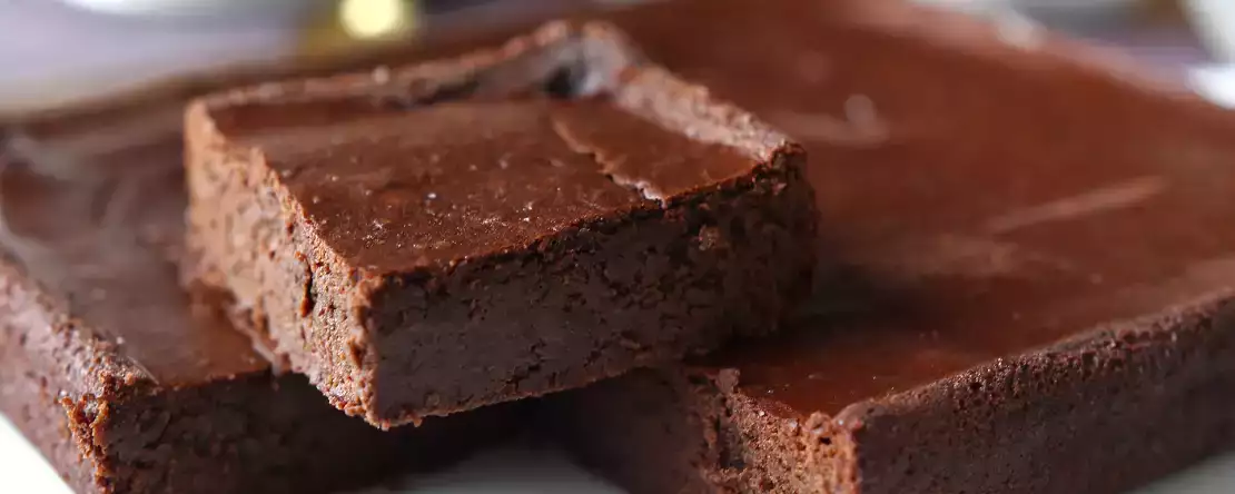 Protein brownies with chocolate and red kidney beans