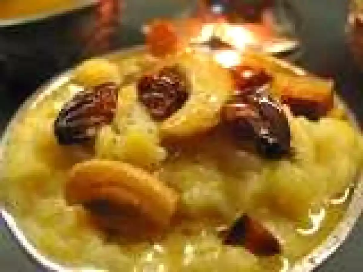 Happy Dussehra / Vijaya Dasami _ Paala Bellam Pongal ~ Rice Pudding ~ Sweet rice with milk, jaggery, dried fruits and nuts ~ An offering to Durga maa!